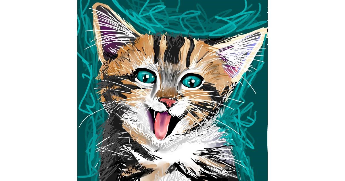 Drawing of Kitten by Rose rocket