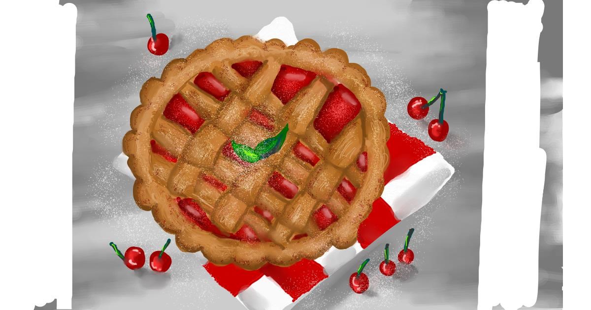Drawing of Pie by Vania