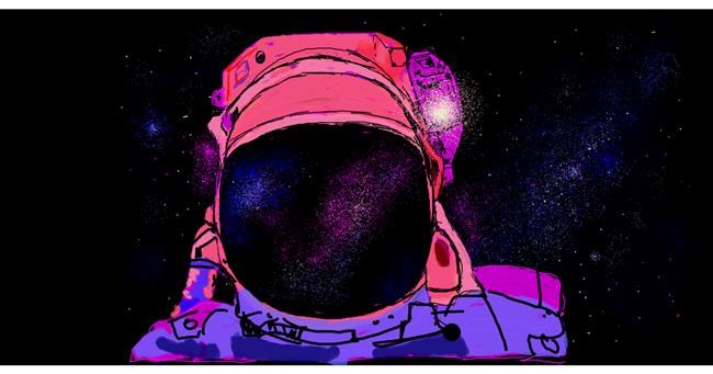 Astronaut-Zeichnung von Helena