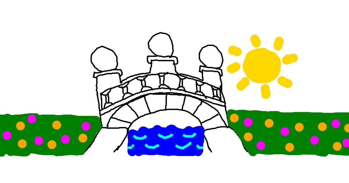 Drawing of Bridge by Charlotte