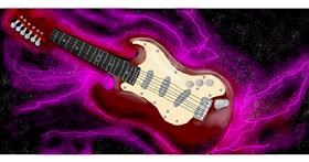 Drawing of Guitar by Temüjin