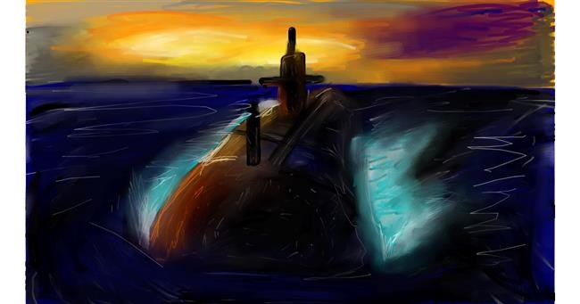 Drawing of Submarine by Mia