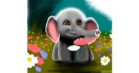 Elefant-Zeichnung von Sumafela