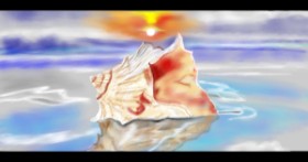 Drawing of Seashell by Çhåching