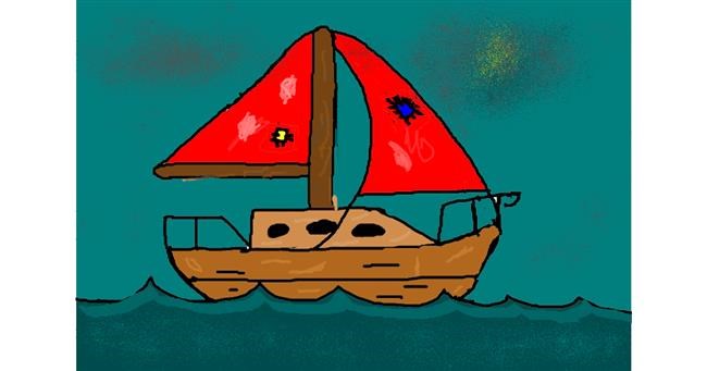 Drawing of Sailboat by jake