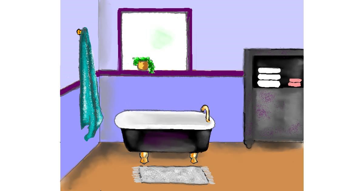 Drawing of Bathtub by Cec