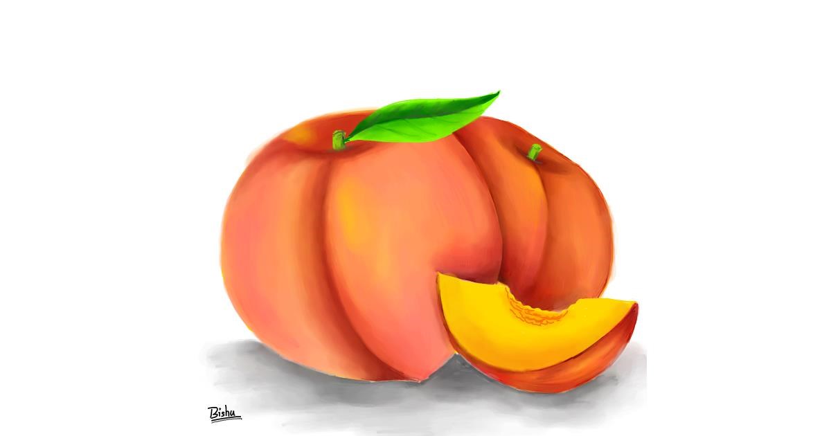 Drawing of Peach by Bishakha