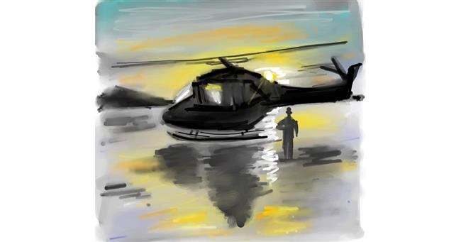Drawing of Helicopter by Ankita Sharma