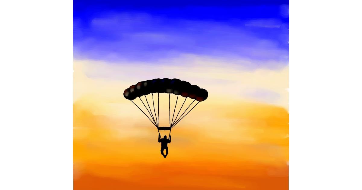 Drawing of Parachute by Joze
