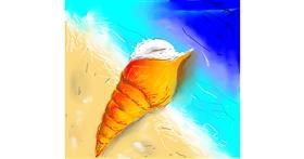 Drawing of Seashell by Peek