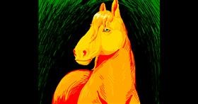 Drawing of Horse by Thea