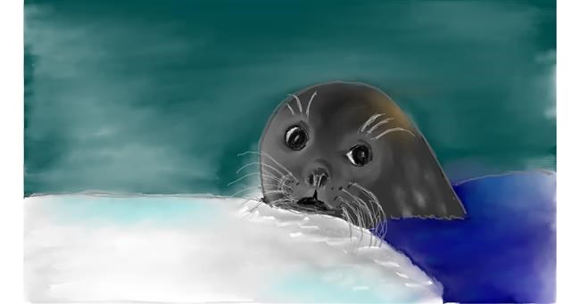 Drawing of Seal by Rush