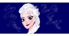 Drawing of Elsa (Disney) by Chaching