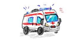 Drawing of Ambulance by Яша