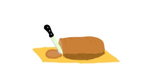 Drawing of Bread by Pikachuuu