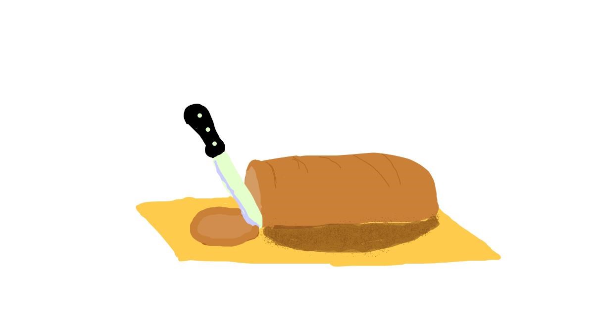 Drawing of Bread by Pikachuuu