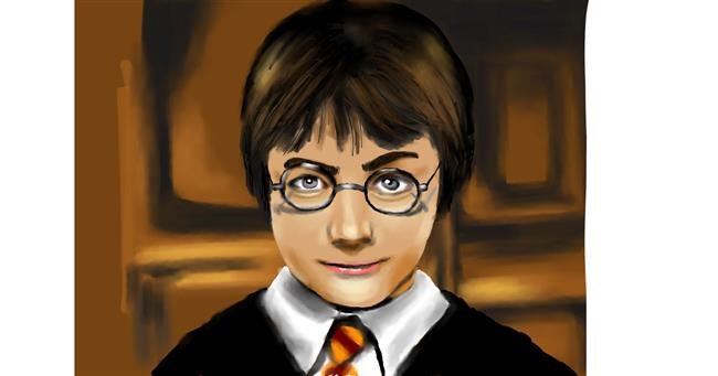 Drawing of Harry Potter by RadiouChka