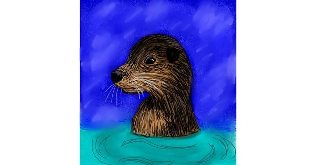 Otter-Zeichnung von KayXXXlee