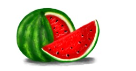 Drawing of Watermelon by justme❤️