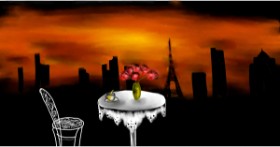 Drawing of Table by Eclat de Lune