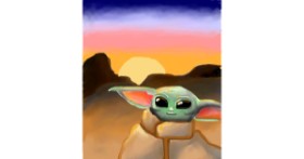 Drawing of Baby Yoda by Lovecatx🏴󠁧󠁢󠁳󠁣󠁴󠁿
