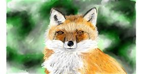 Drawing of Fox by Mia