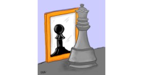 Drawing of Mirror by GreyhoundMama