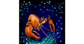 Drawing of Lobster by Joze