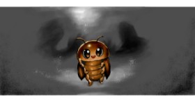 Drawing of Cockroach by DREADVOID