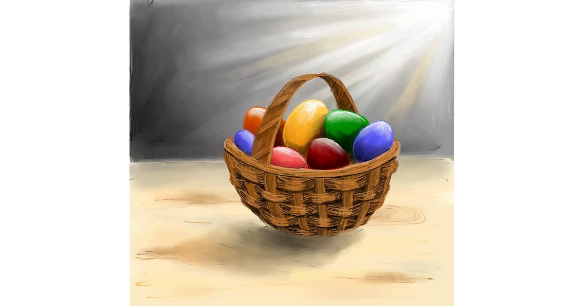 Drawing of Easter egg by Andromeda