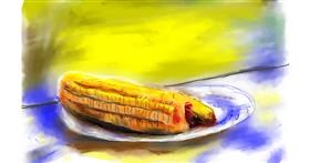 Drawing of Corn by Herbert