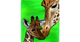 Drawing of Giraffe by Joze