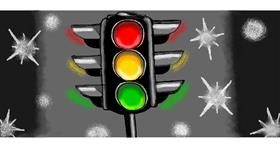Drawing of Traffic light by Debidolittle
