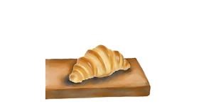 Drawing of Croissant by Um