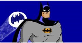 Drawing of Batman by InessA