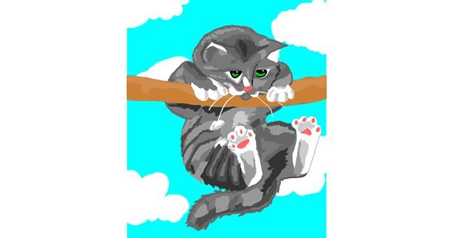 Kätzchen-Zeichnung von Cervo♡