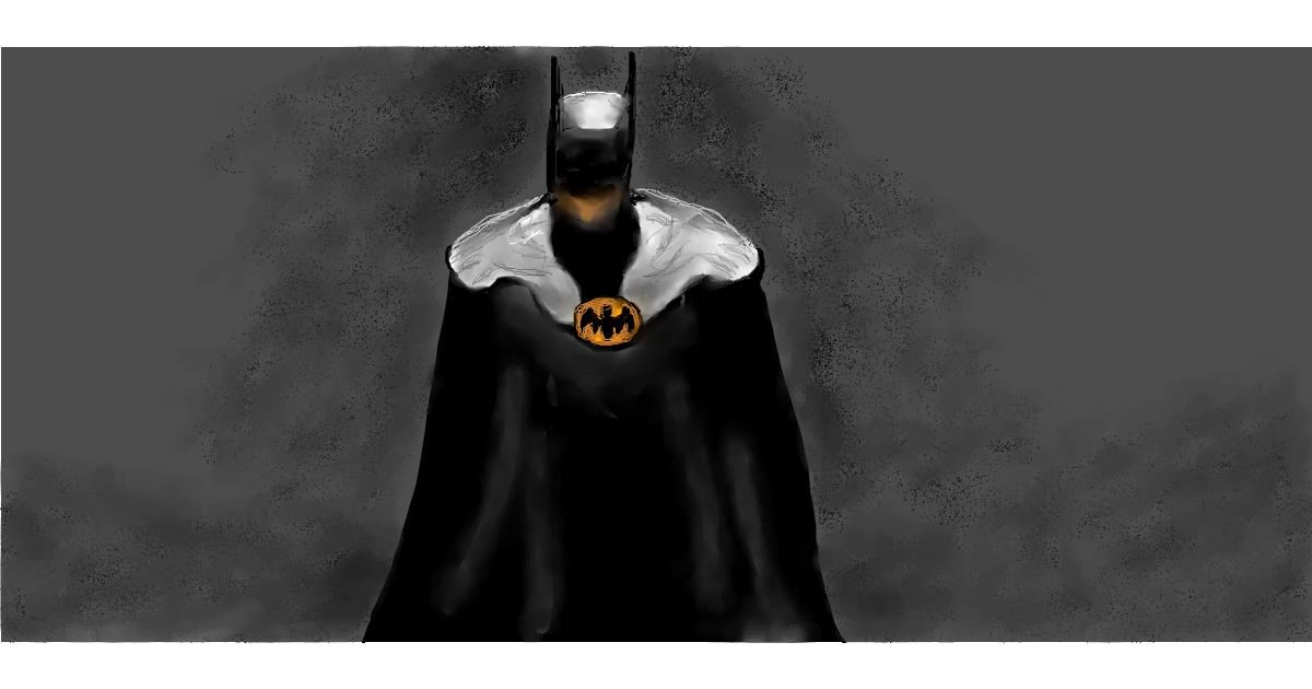 Drawing of Batman by Gillian