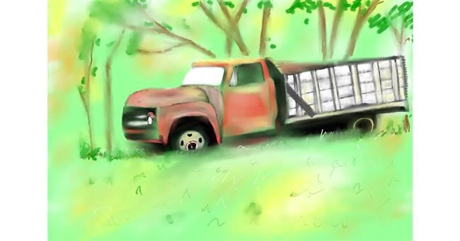 Drawing of Truck by Wizard