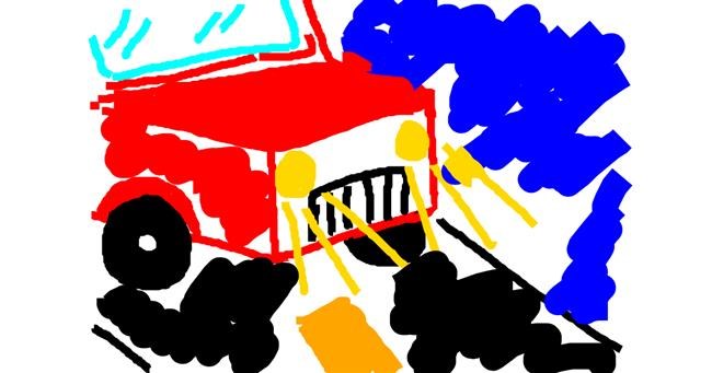 Drawing of Truck by Des