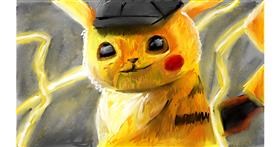 Drawing of Pikachu by Mia