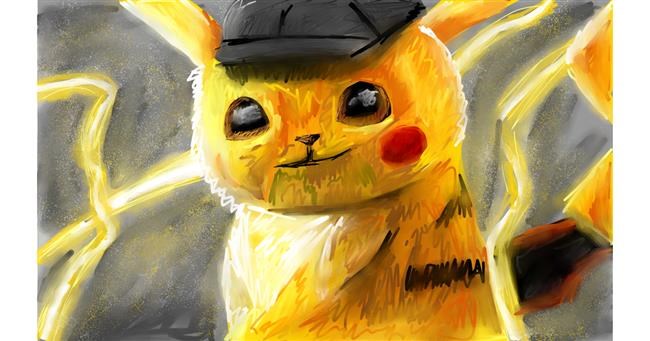 Drawing of Pikachu by Mia