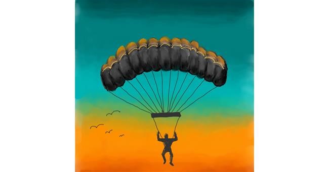 Fallschirm-Zeichnung von V
