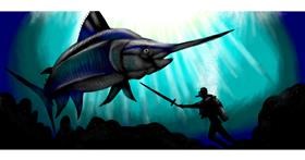 Schwertfisch-Zeichnung von Yukhei
