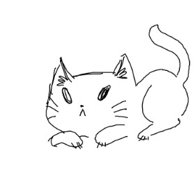 GRANDMA の 猫 の絵