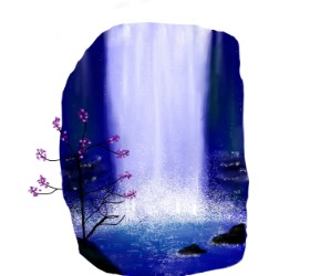 Рисунок на тему «Водопад» — автор: nessa