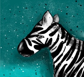 Zebra-Zeichnung von Peek