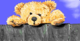 Swimmer の テディベア の絵