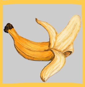 Drawing of Banana by KayXXXlee