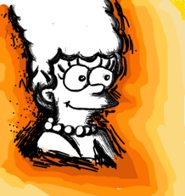 Рисунок на тему «Мардж Симпсон» — автор: cantalore