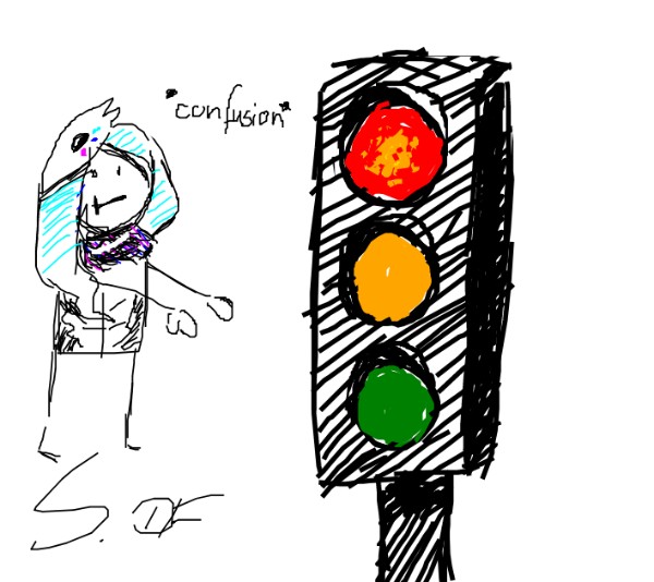 Drawing of Traffic light by Silver_DF